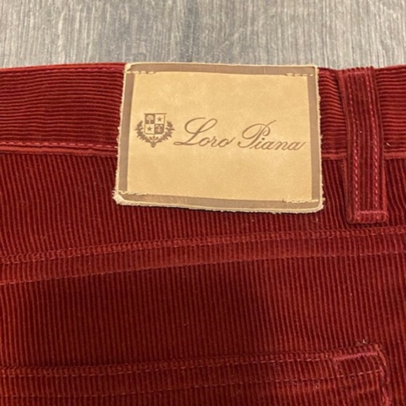 Loro Piana Men's Straight Leg Rust Cords Size US 40 - Picture 7 of 9